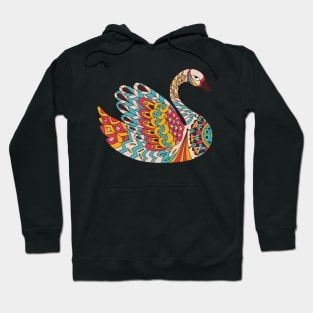 swan funny gift idea Hoodie